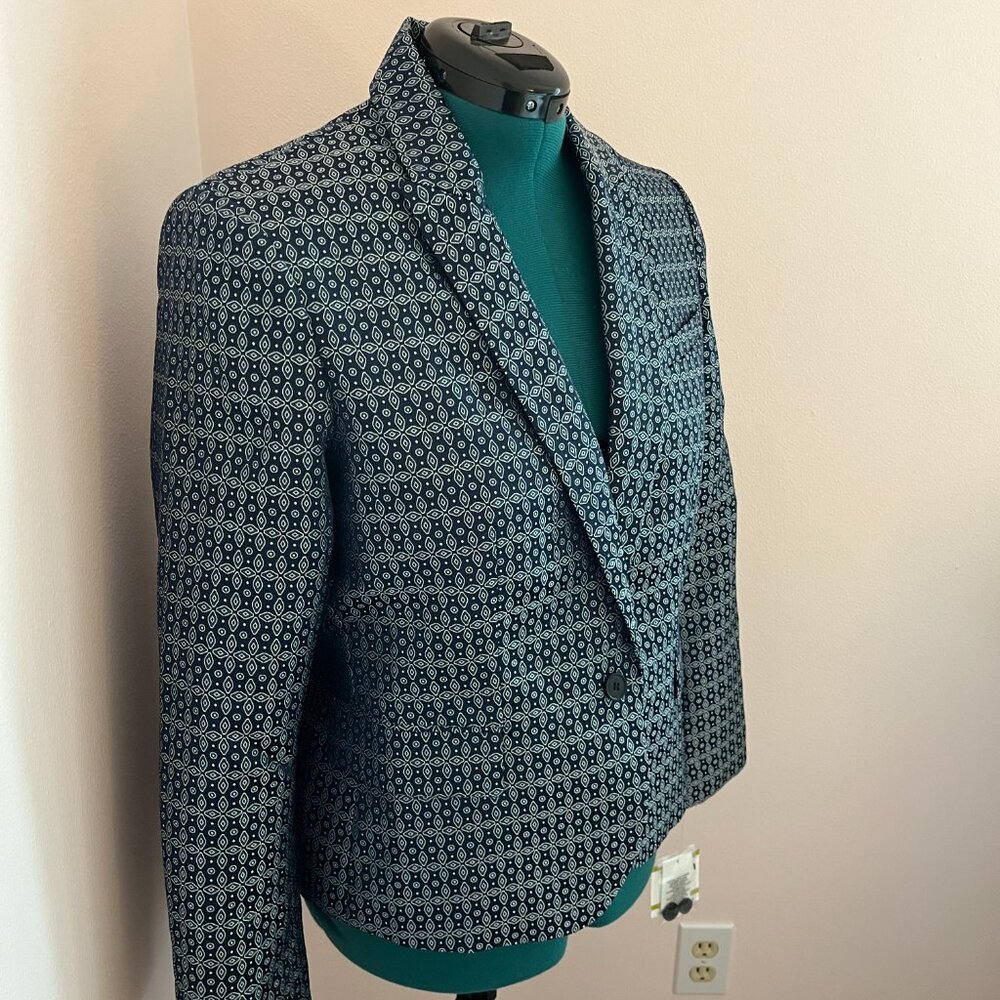 NWT Anne Klein Jacquard Print Blazer - Picture 2 of 9